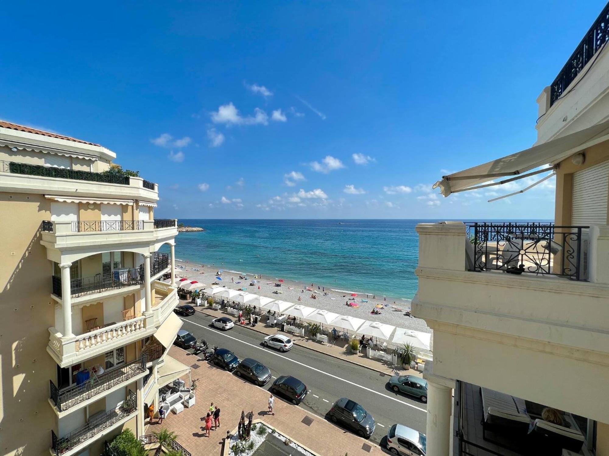 'Le Victoria Beach' Vue Mer Plein Centre, Spacieux Mentone Esterno foto